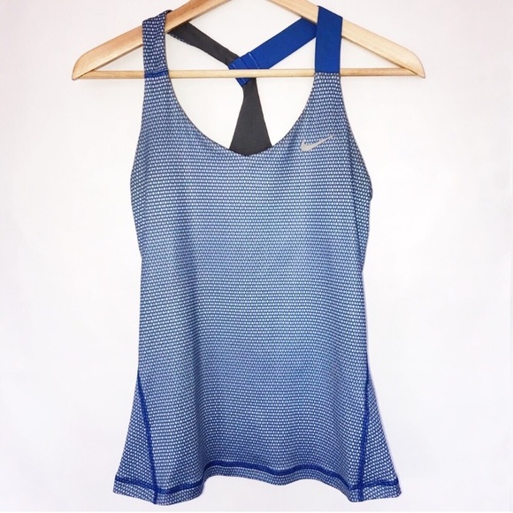 Blue Nike workout tank top - Picture 1 of 4